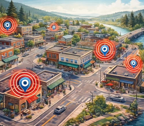 Explore businesses, shopping districts, neighborhoods and towns with CTH Geo Zones